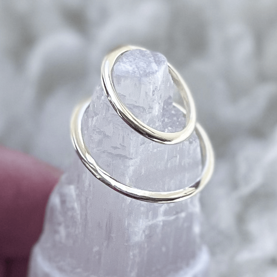 1.5 mm Midi Halo Half Round Band in Sterling Silver
