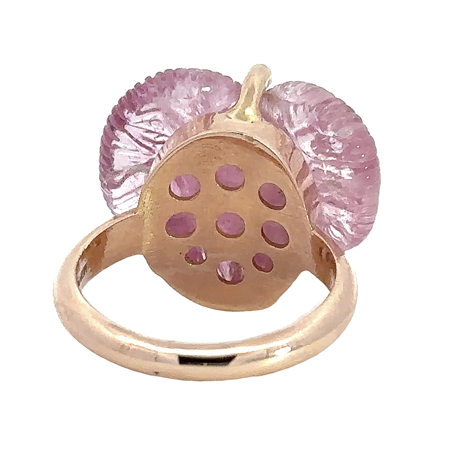 Very Pink Tourmaline Aries Ram Ring