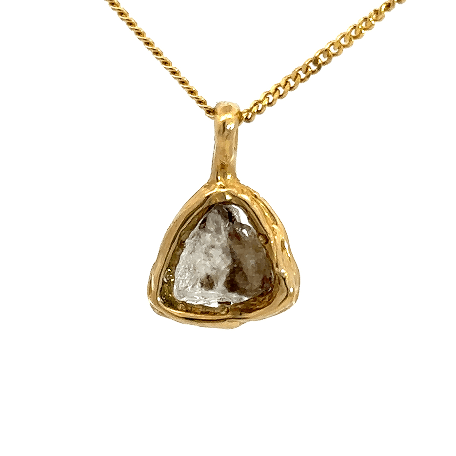Phenacite & Diamond Pendant