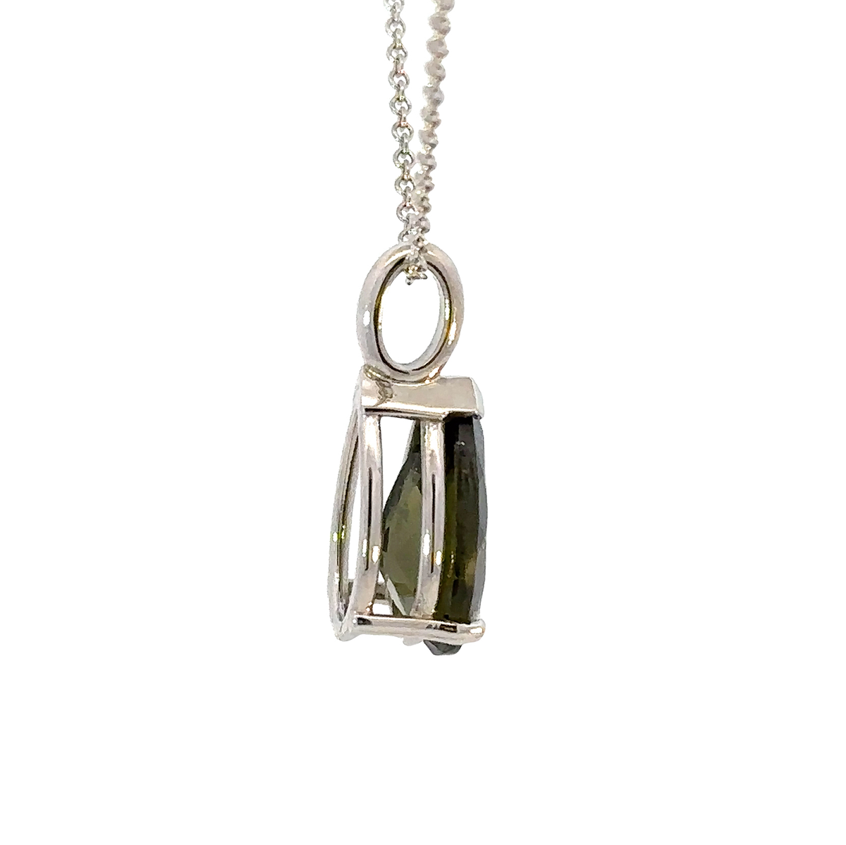 Pear Cut Moldavite Pendant