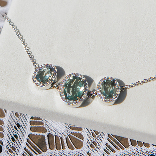 Fluorite Diamond Bracelet