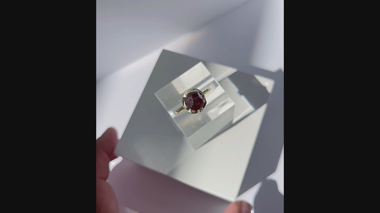 spessartine garnet ring