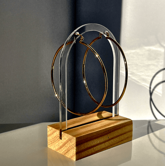 2mm 14K Yellow Gold Hoop Earrings, 2 1/2"