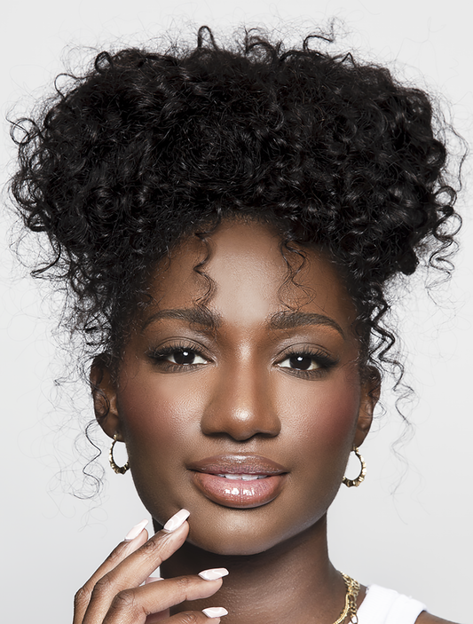 Lil' Forever Bamboo Hoops on model
