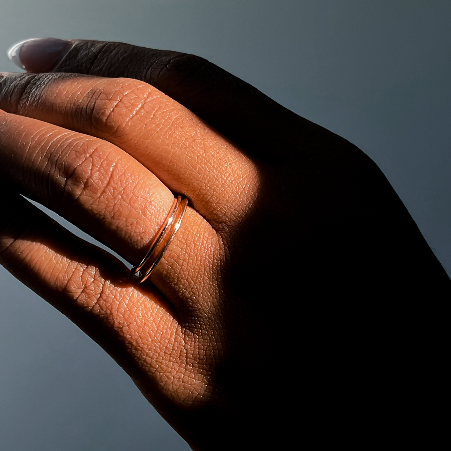1.5 mm Halo Half Round Band in 14K Gold