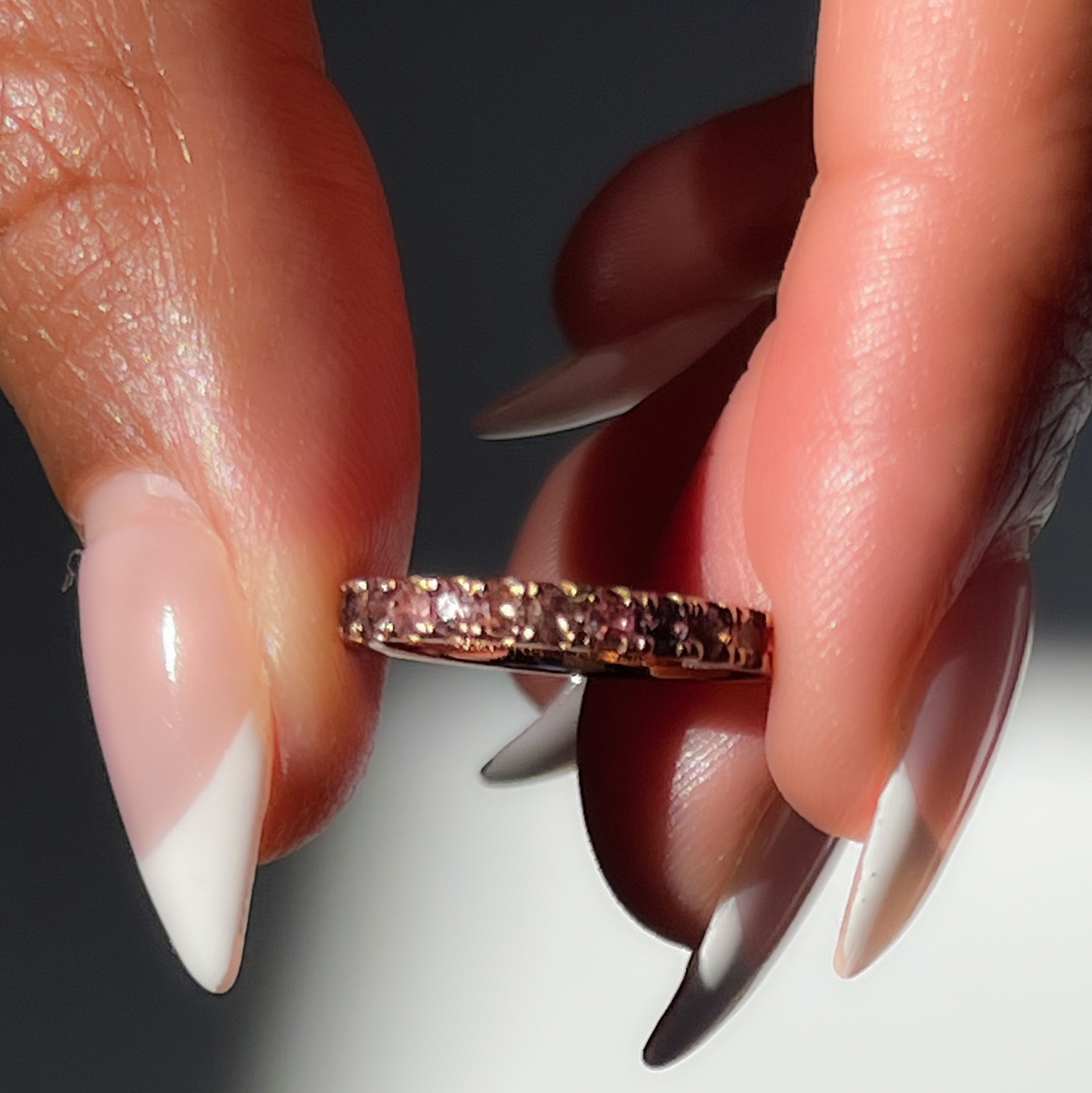 Sapphire Half Eternity Band