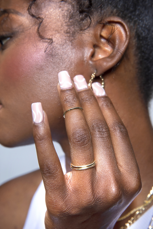1.8mm Half Rounded Band in 14K Solid Gold