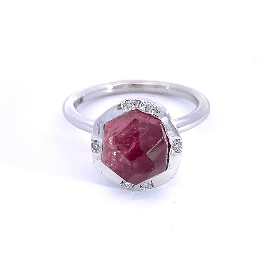 Gemmy Pink Tourmaline Gumball Ring