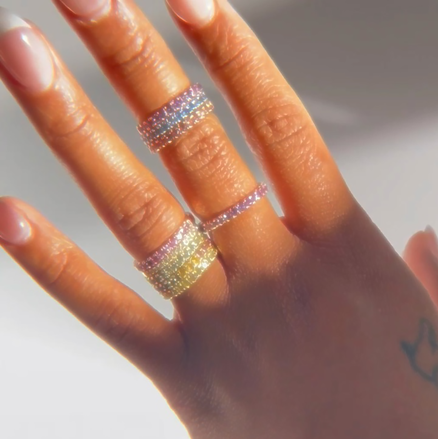 Sapphire Half Eternity Band