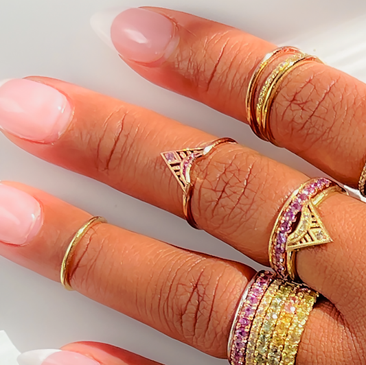 Midi Sapphire Trinity Ring