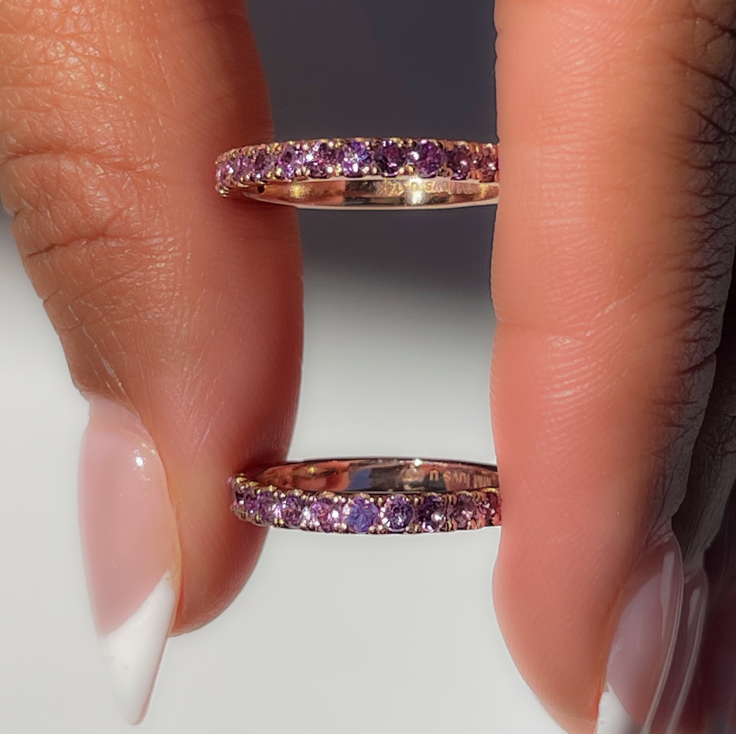 Sapphire Half Eternity Band