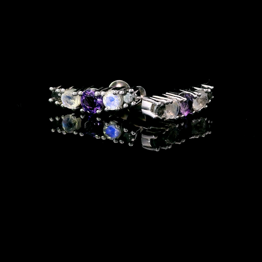 JRX Amethyst Moonstone Diamond Climbers