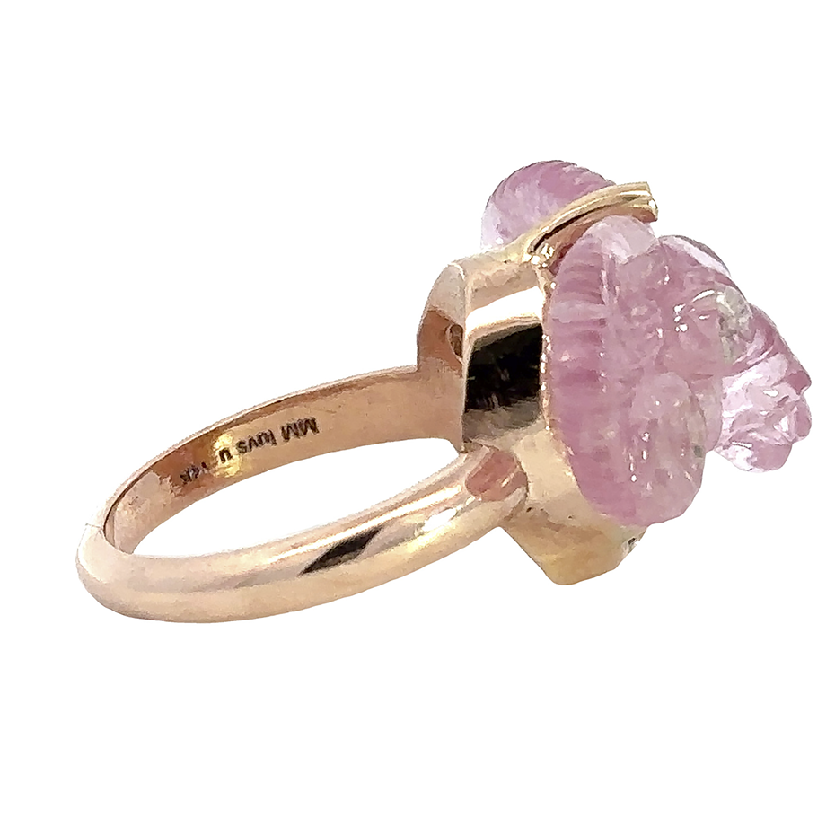 Very Pink Tourmaline Aries Ram Ring