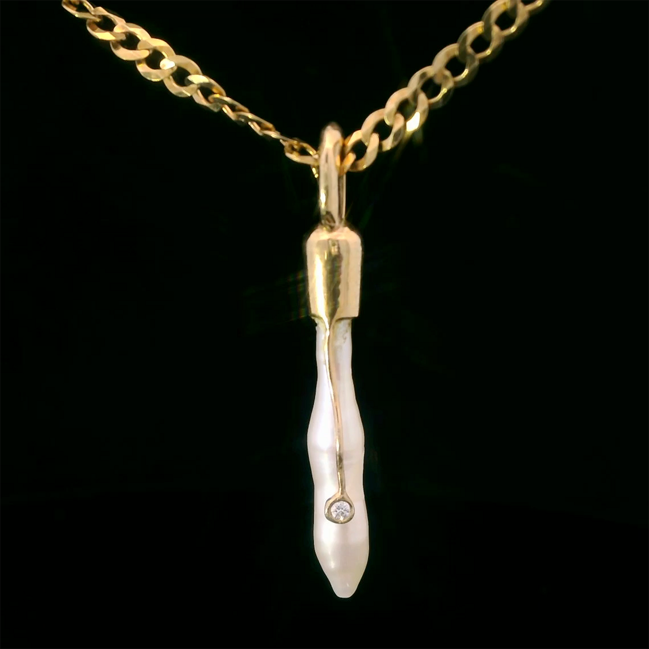 Baroque Pearl and Diamond Layered Necklace Set