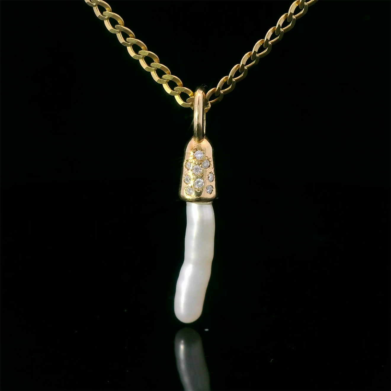 Baroque Pearl and Diamond Layered Necklace Set