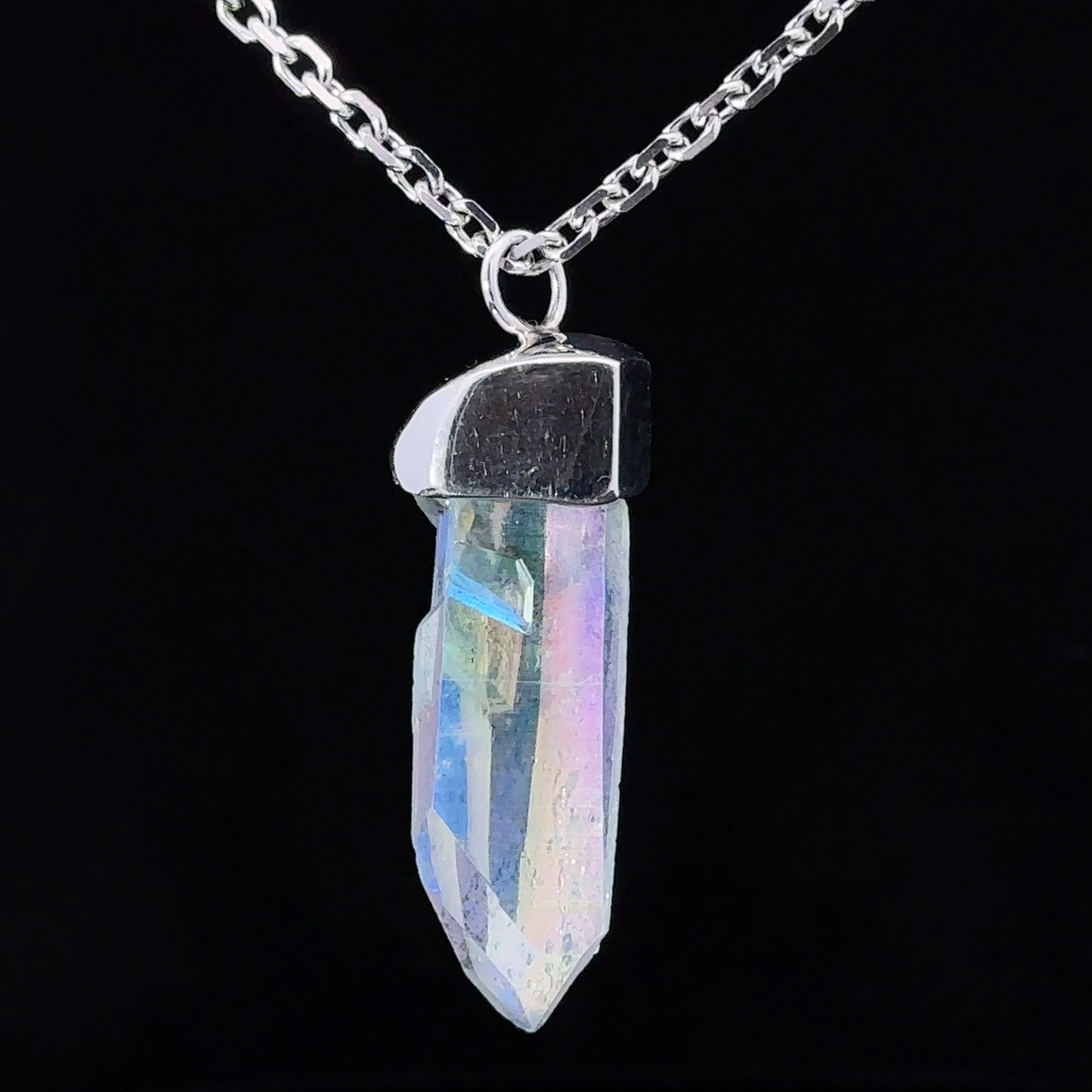 Angel Aura Quartz Charm