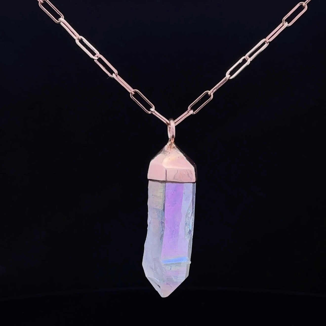 Angel Aura Quartz Charm