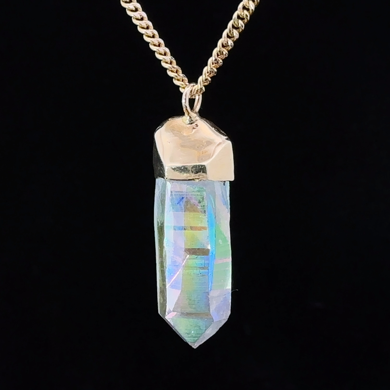 Angel Aura Quartz Charm