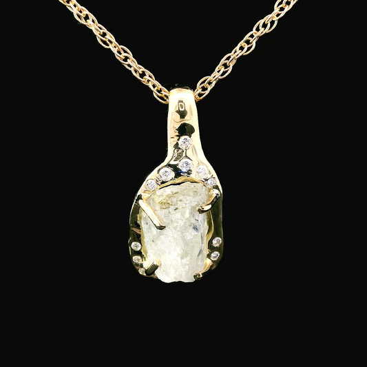 JRX Phenacite & Diamond Pendant C