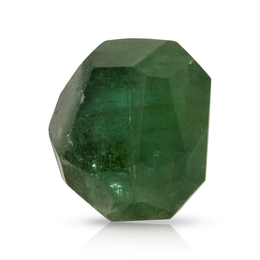 Green Tourmaline Faceted Nugget, 9.3 mm