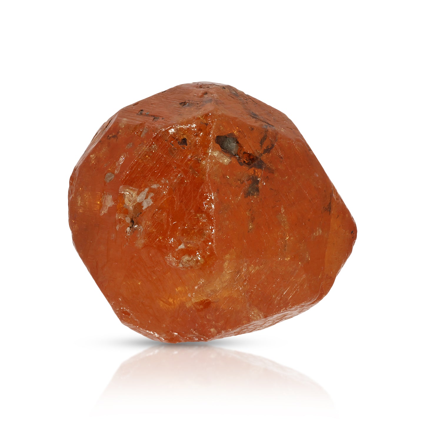 Spessartine Garnet Faceted Nugget, 15.3 mm
